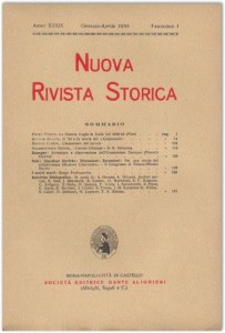 nrs1955 Anno XXXIX - Fascicolo I - Gennaio-Aprile 1955