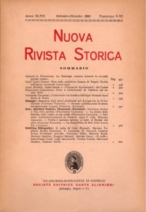 nrs1963 Anno XLVII - Fascicolo V-VI - Settembre-Dicembre 1963