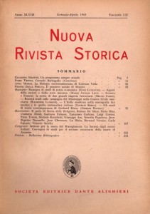 Anno XLVIII - Fascicolo I-II - Gennaio-Aprile 1964